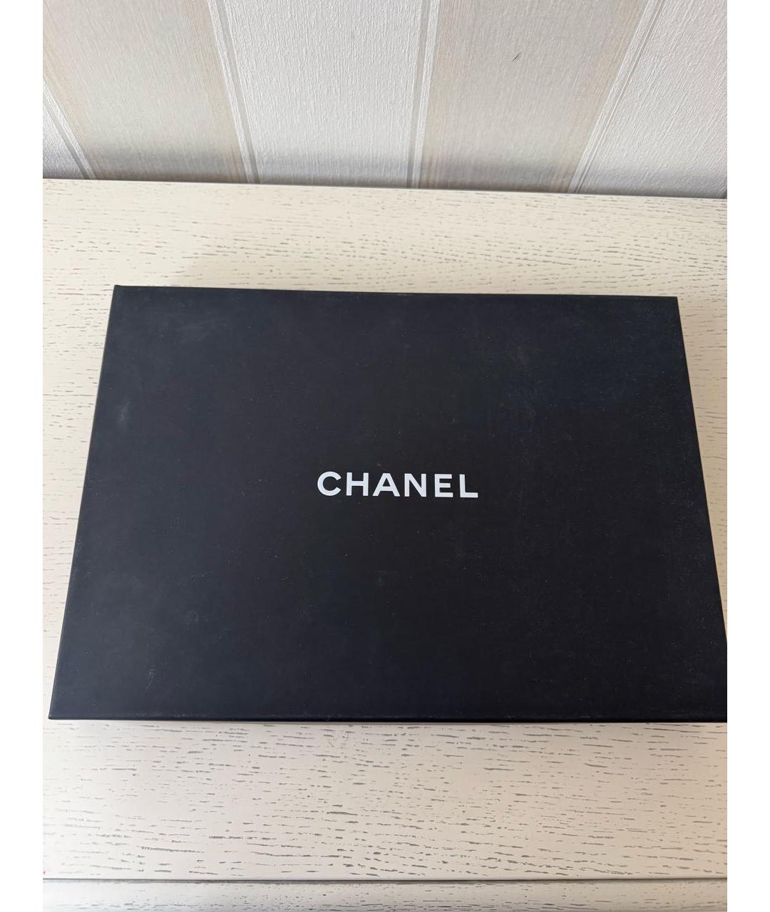 CHANEL Розовый кашемировый шарф, фото 5