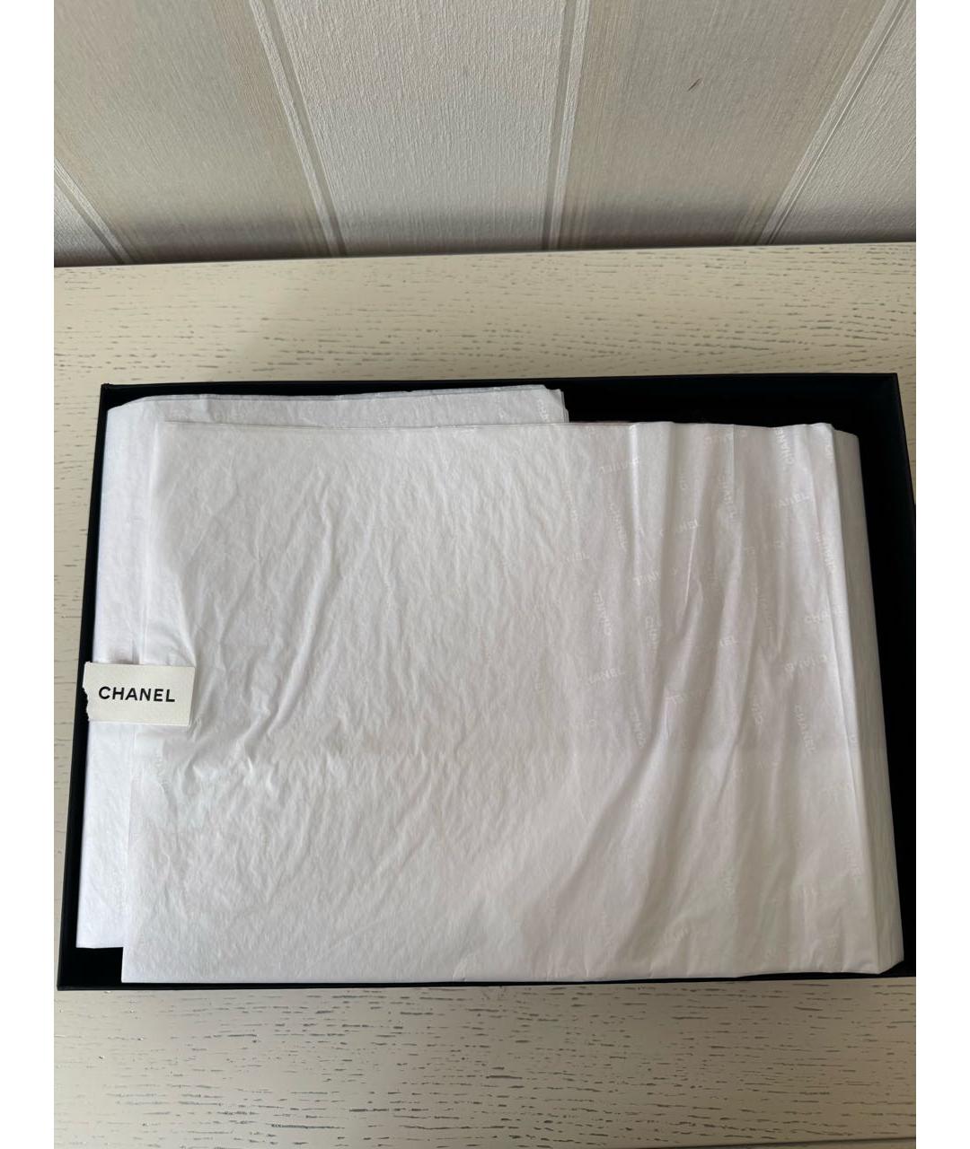 CHANEL Розовый кашемировый шарф, фото 6