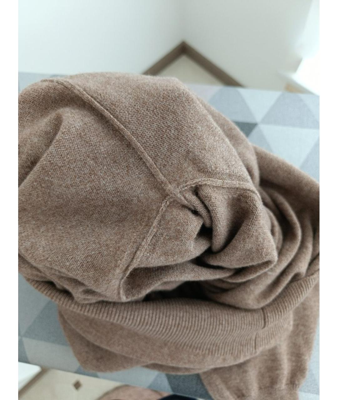 BRUNELLO CUCINELLI Бежевый шерстяной джемпер / свитер, фото 7
