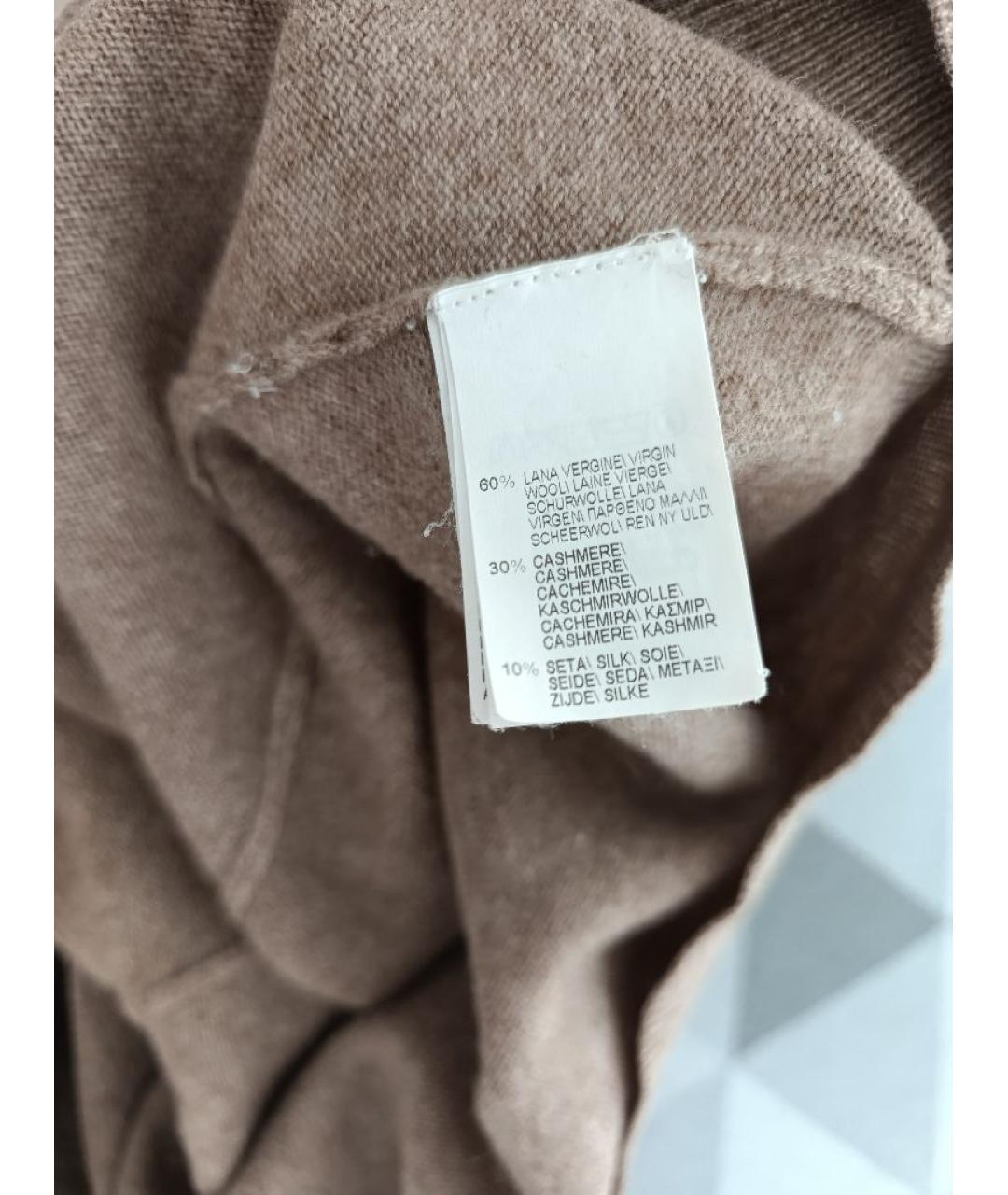 BRUNELLO CUCINELLI Бежевый шерстяной джемпер / свитер, фото 6