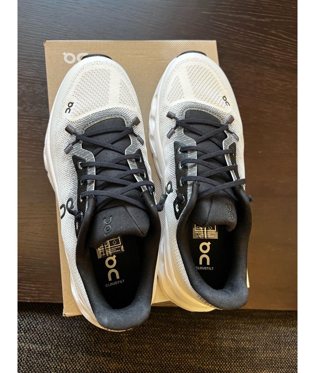 ON Белые текстильные кроссовки, фото 3