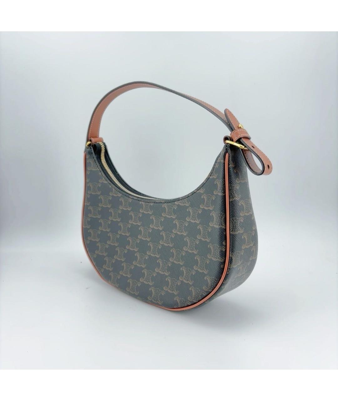 CELINE Коричневая сумка через плечо, фото 4