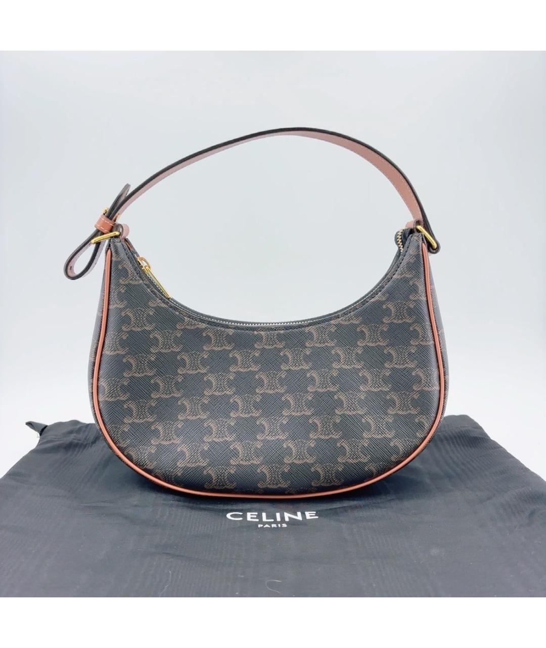 CELINE Коричневая сумка через плечо, фото 2
