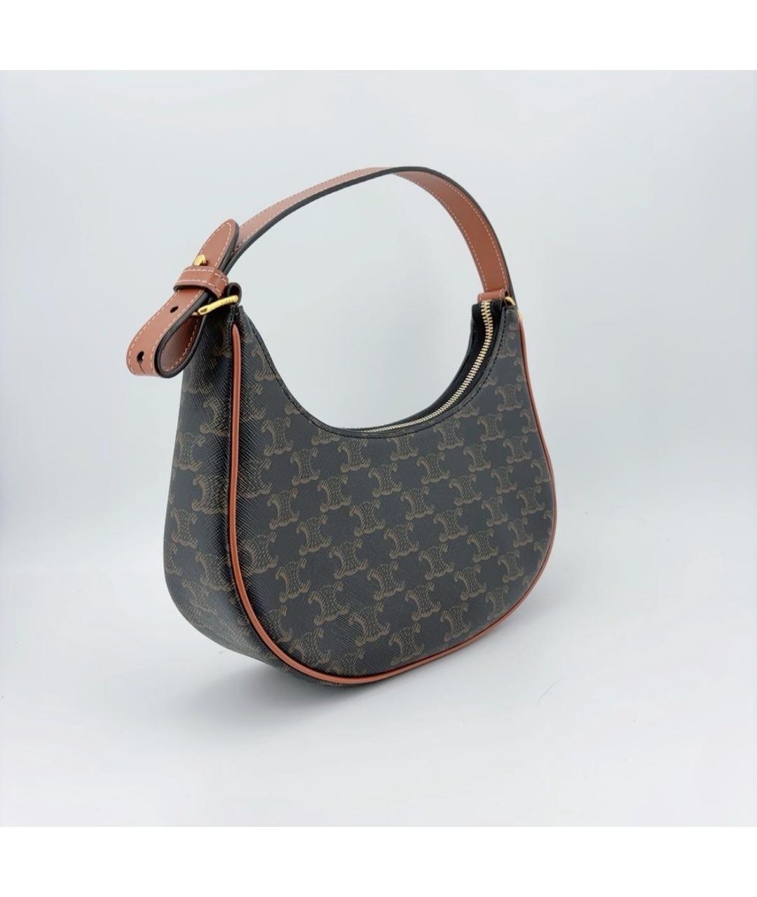 CELINE Коричневая сумка через плечо, фото 5