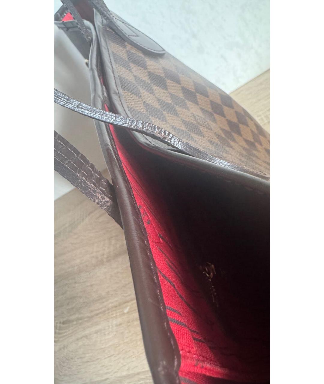 LOUIS VUITTON Коричневая сумка тоут, фото 8