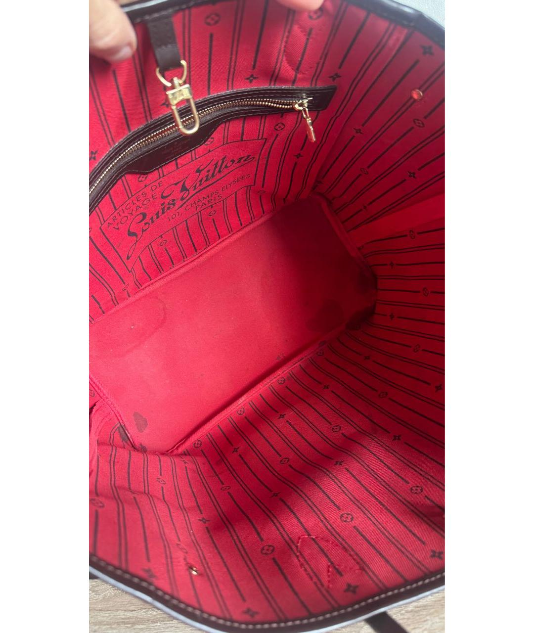 LOUIS VUITTON Коричневая сумка тоут, фото 7