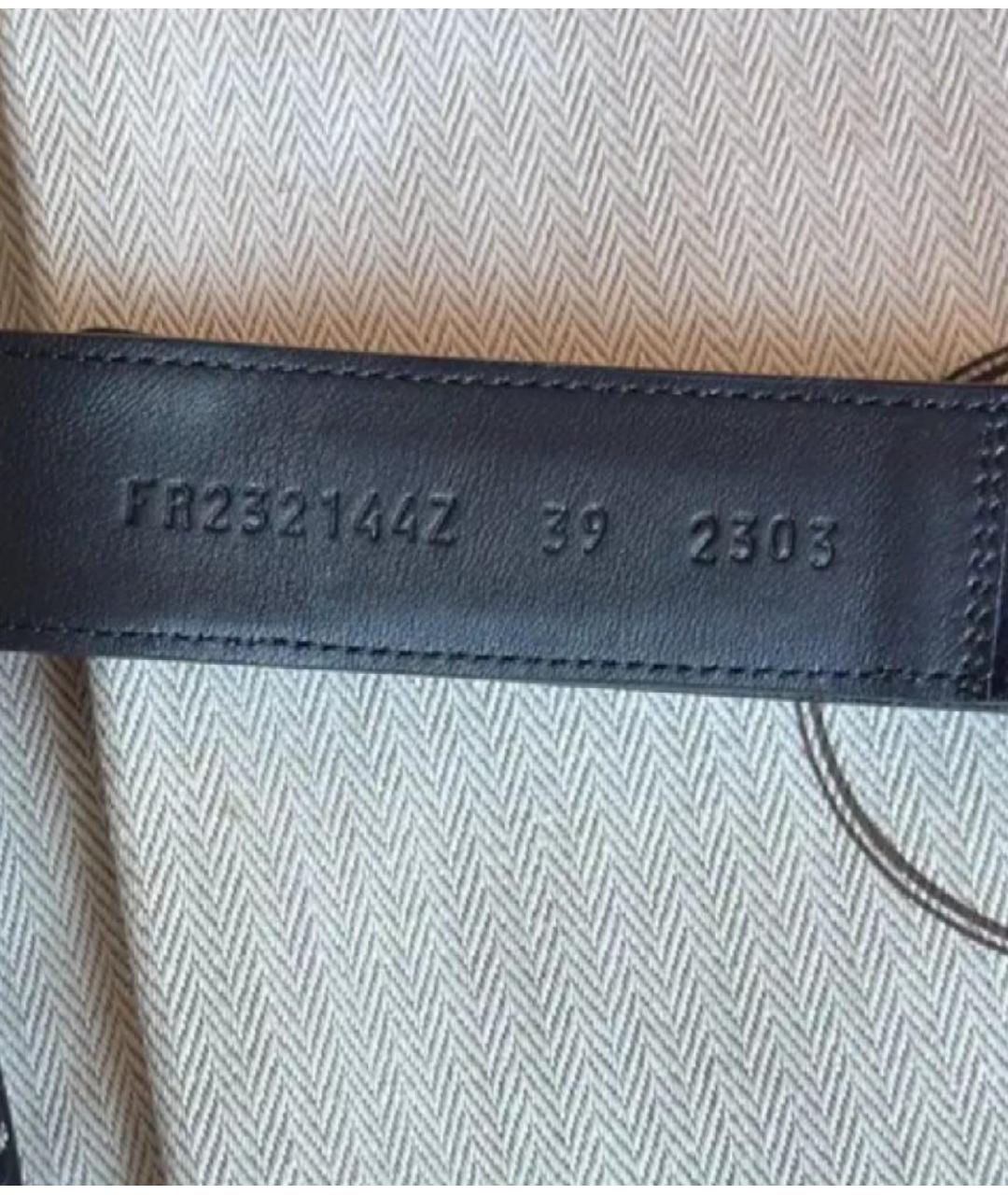 HERMES Черные замшевые сандалии, фото 5