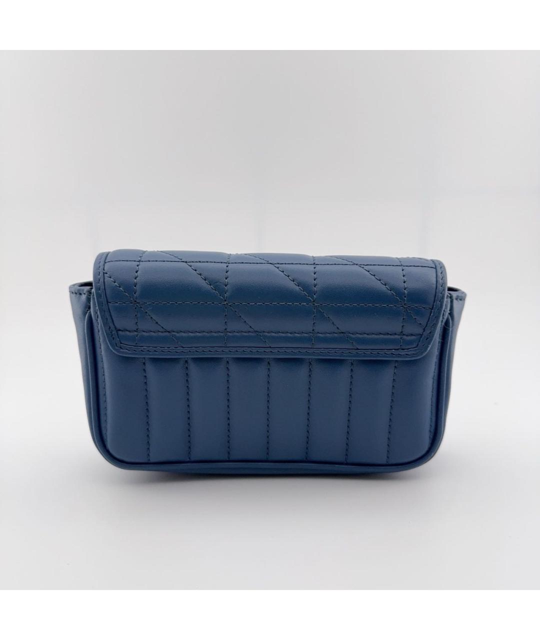 GUCCI Синяя кожаная сумка через плечо, фото 3