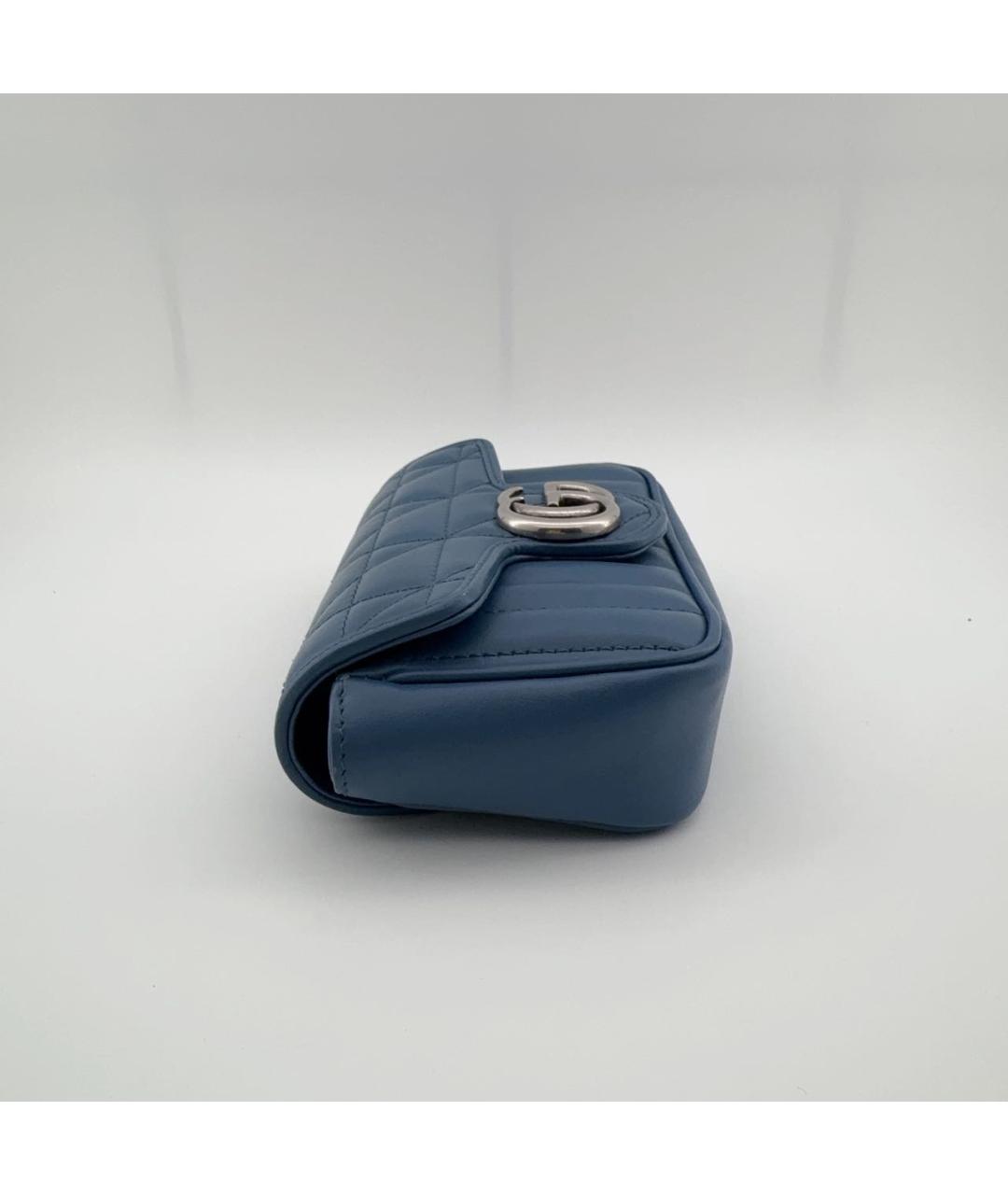 GUCCI Синяя кожаная сумка через плечо, фото 7