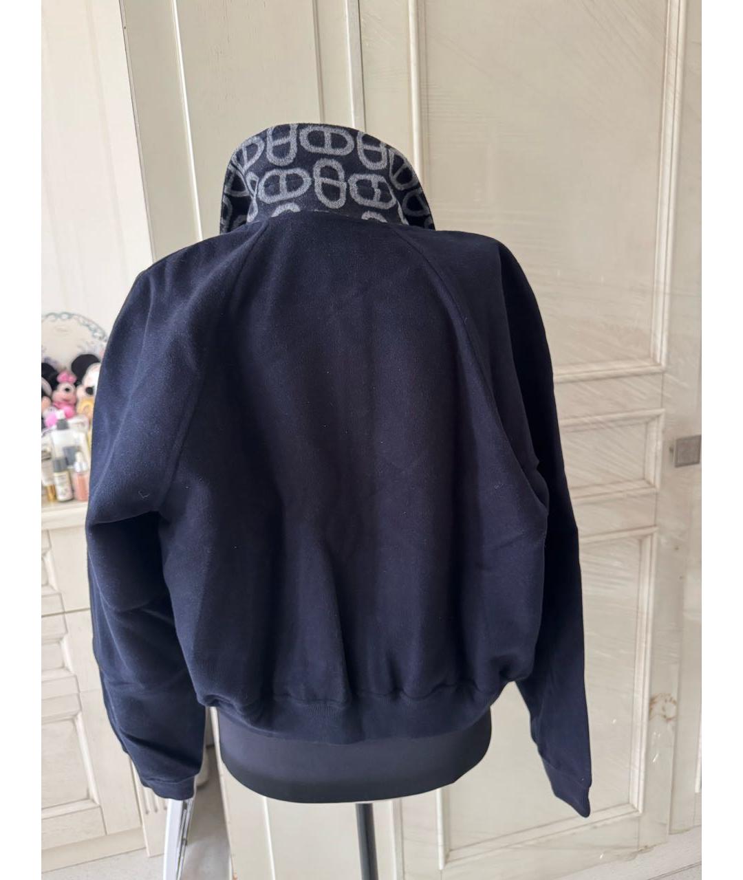 HERMES Темно-синяя шерстяная куртка, фото 3