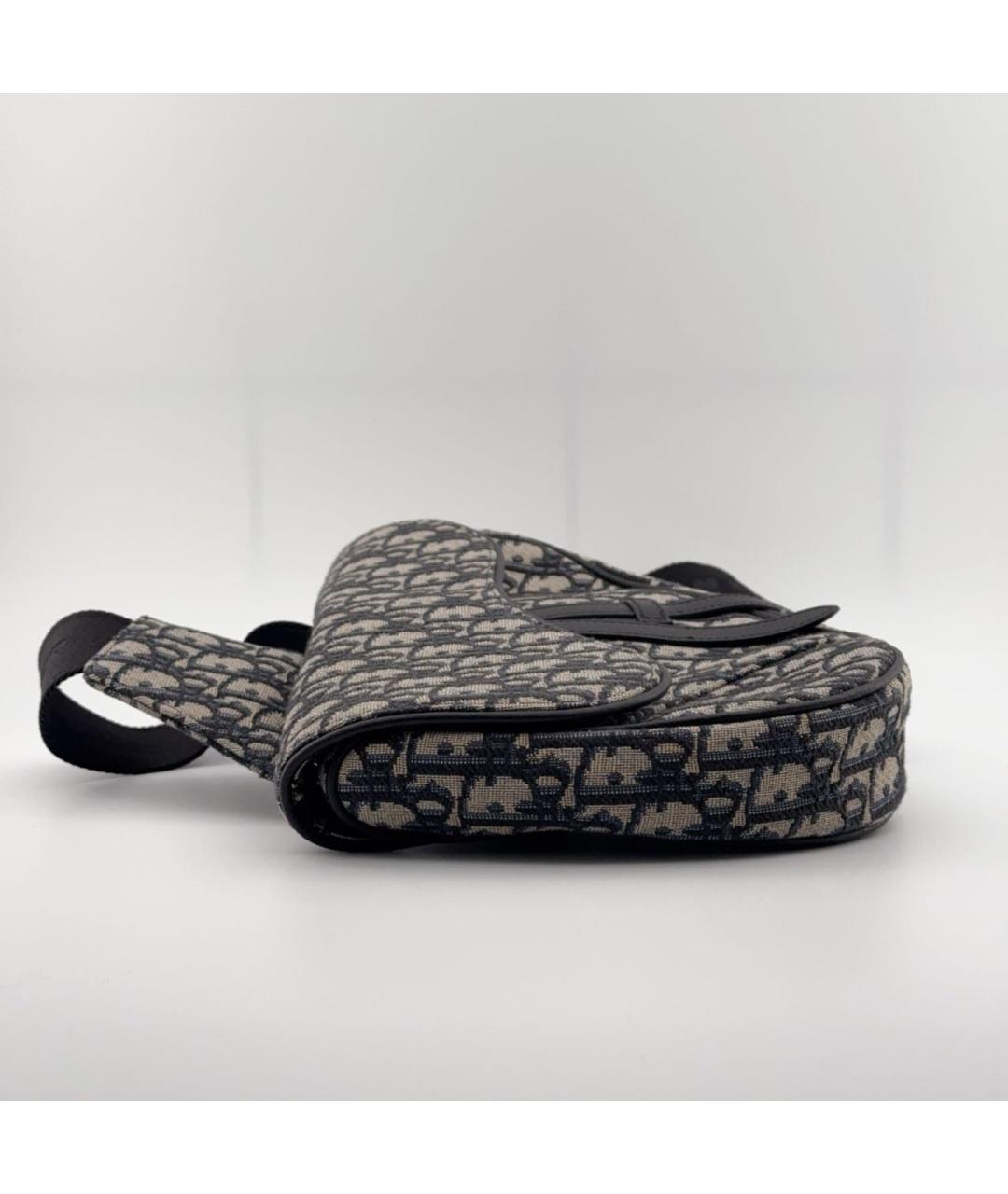 CHRISTIAN DIOR Темно-синяя сумка через плечо, фото 4