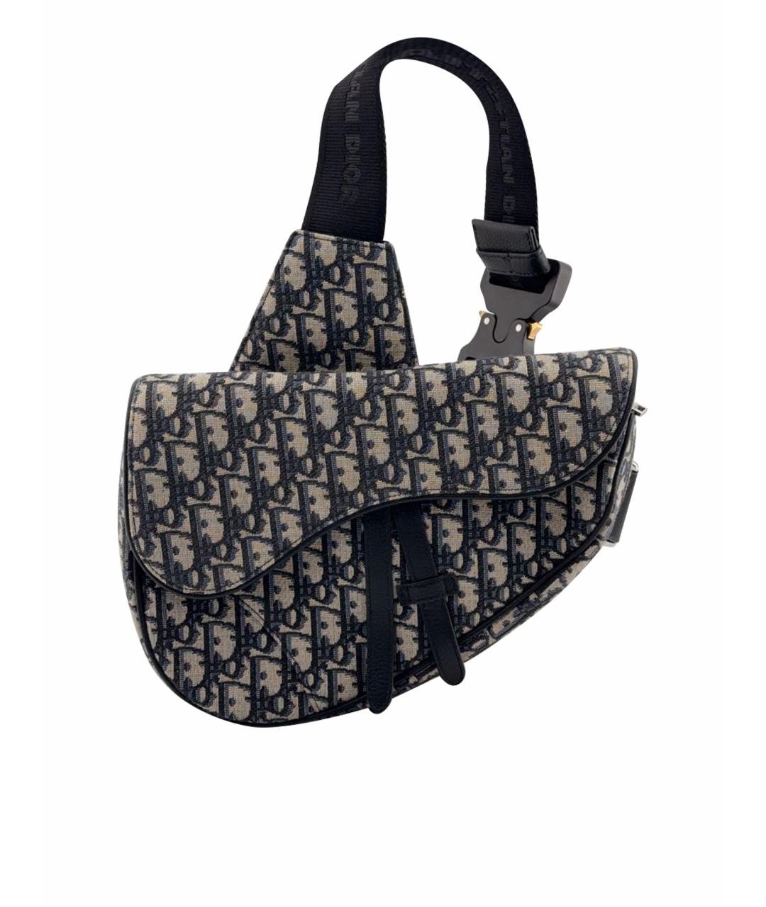 CHRISTIAN DIOR Темно-синяя сумка через плечо, фото 1