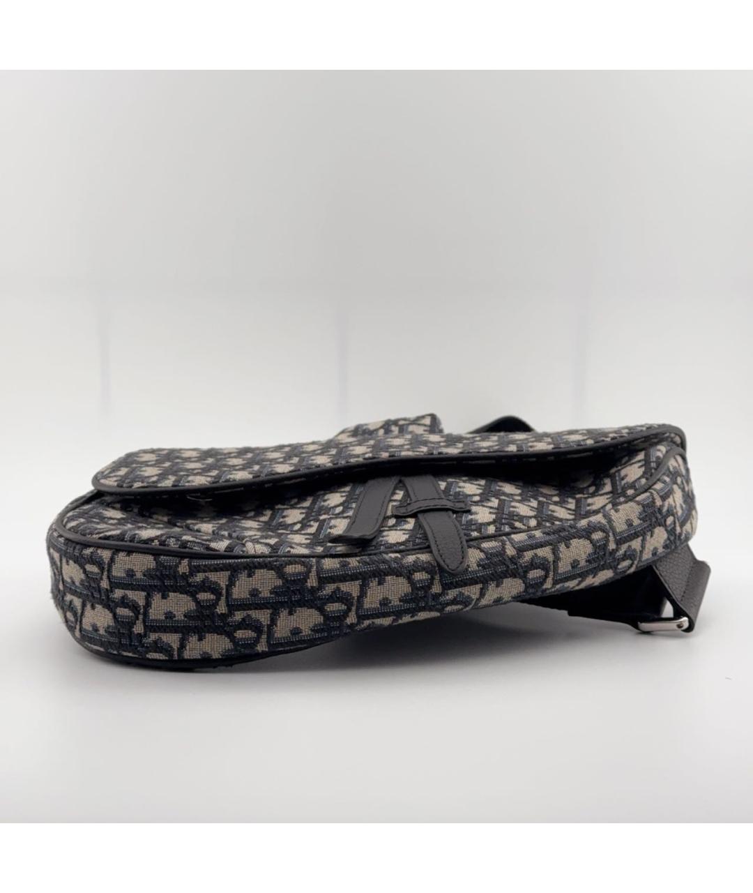 CHRISTIAN DIOR Темно-синяя сумка через плечо, фото 7