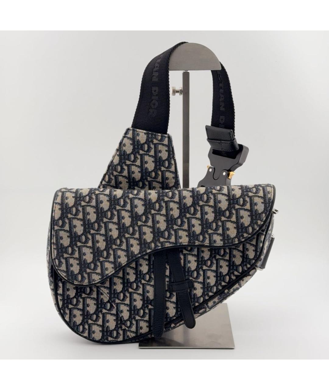 CHRISTIAN DIOR Темно-синяя сумка через плечо, фото 9