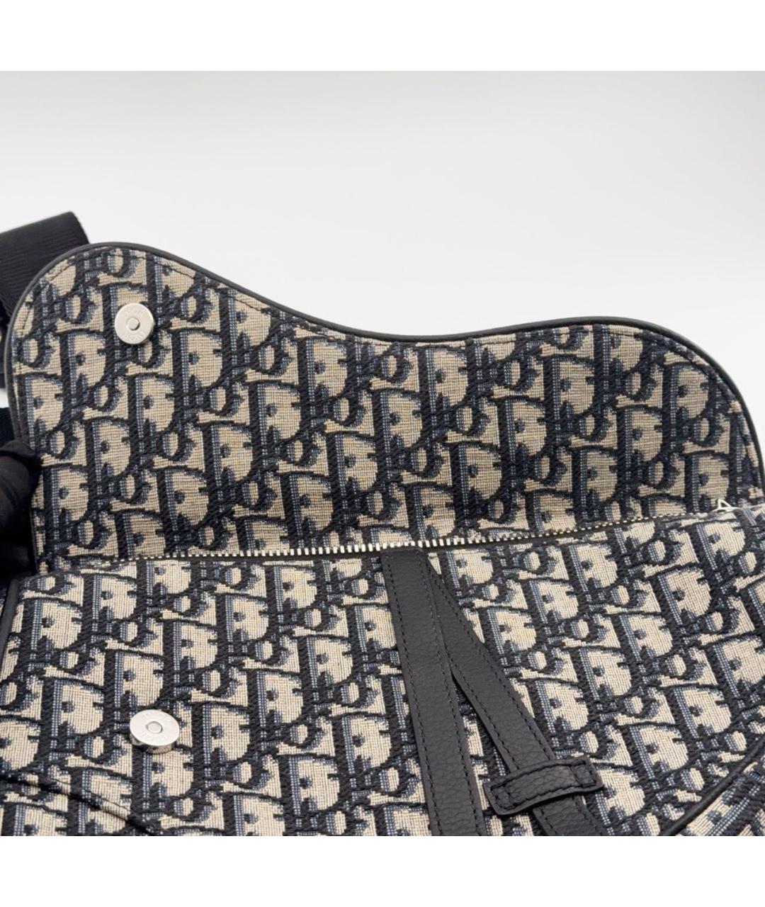 CHRISTIAN DIOR Темно-синяя сумка через плечо, фото 5