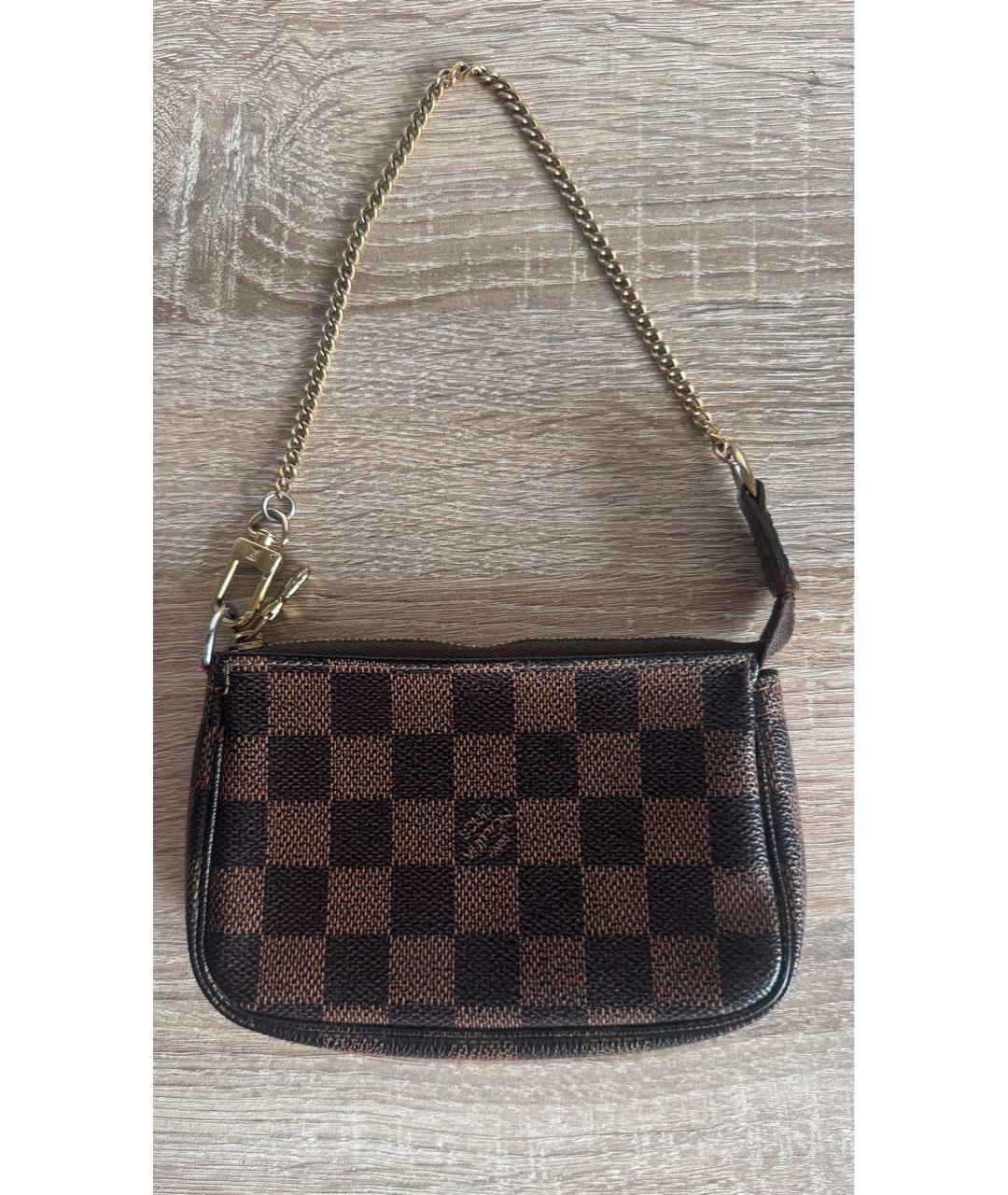 LOUIS VUITTON Коричневая сумка с короткими ручками, фото 2