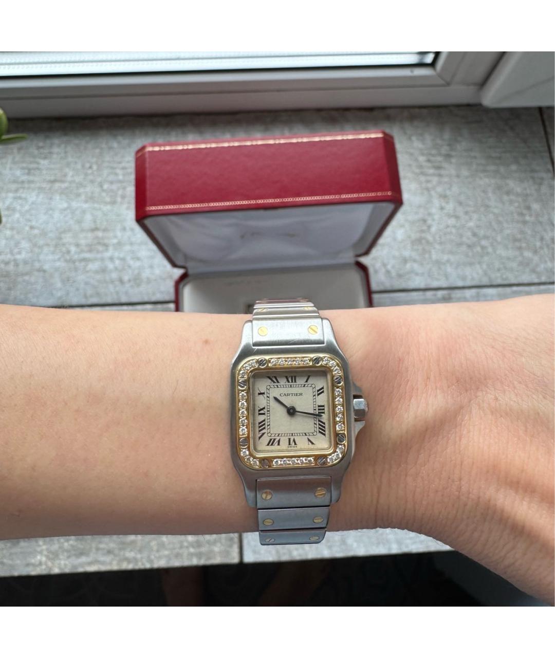 CARTIER Серебряные часы из желтого золота, фото 2