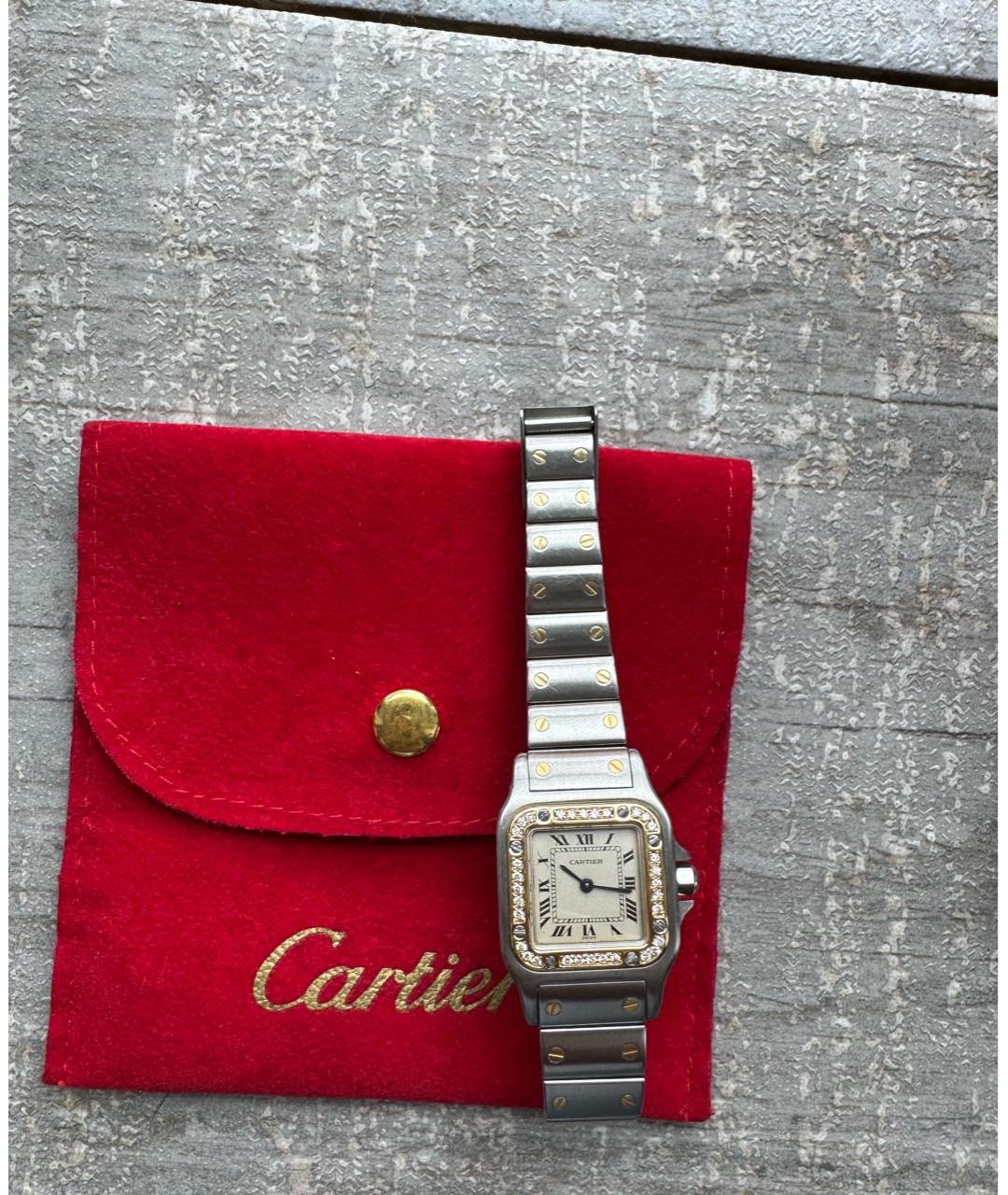 CARTIER Серебряные часы из желтого золота, фото 5