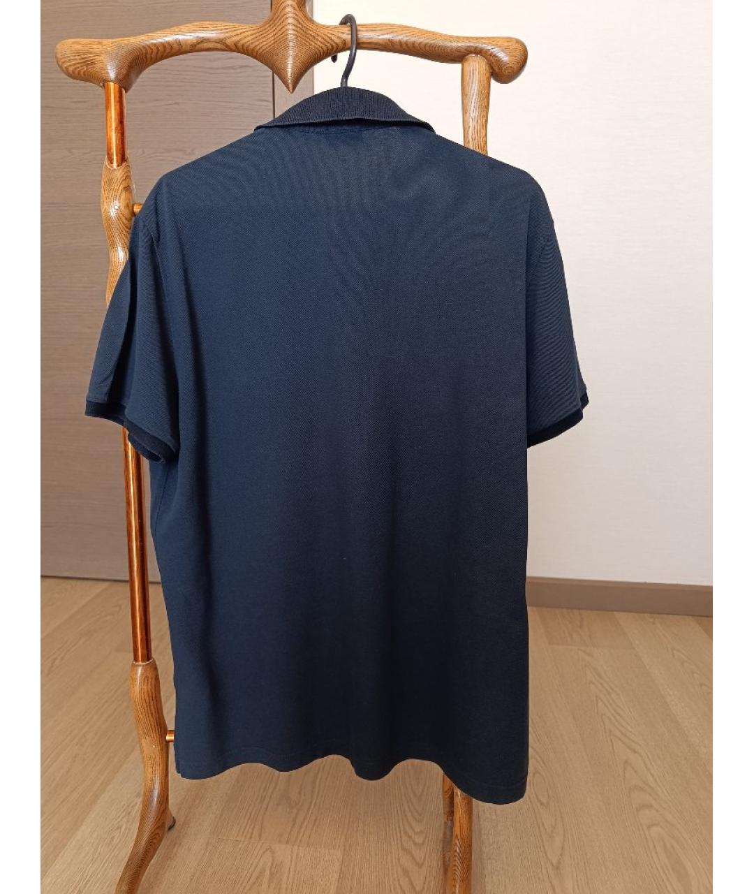 ETRO Синее хлопковое поло с коротким рукавом, фото 2