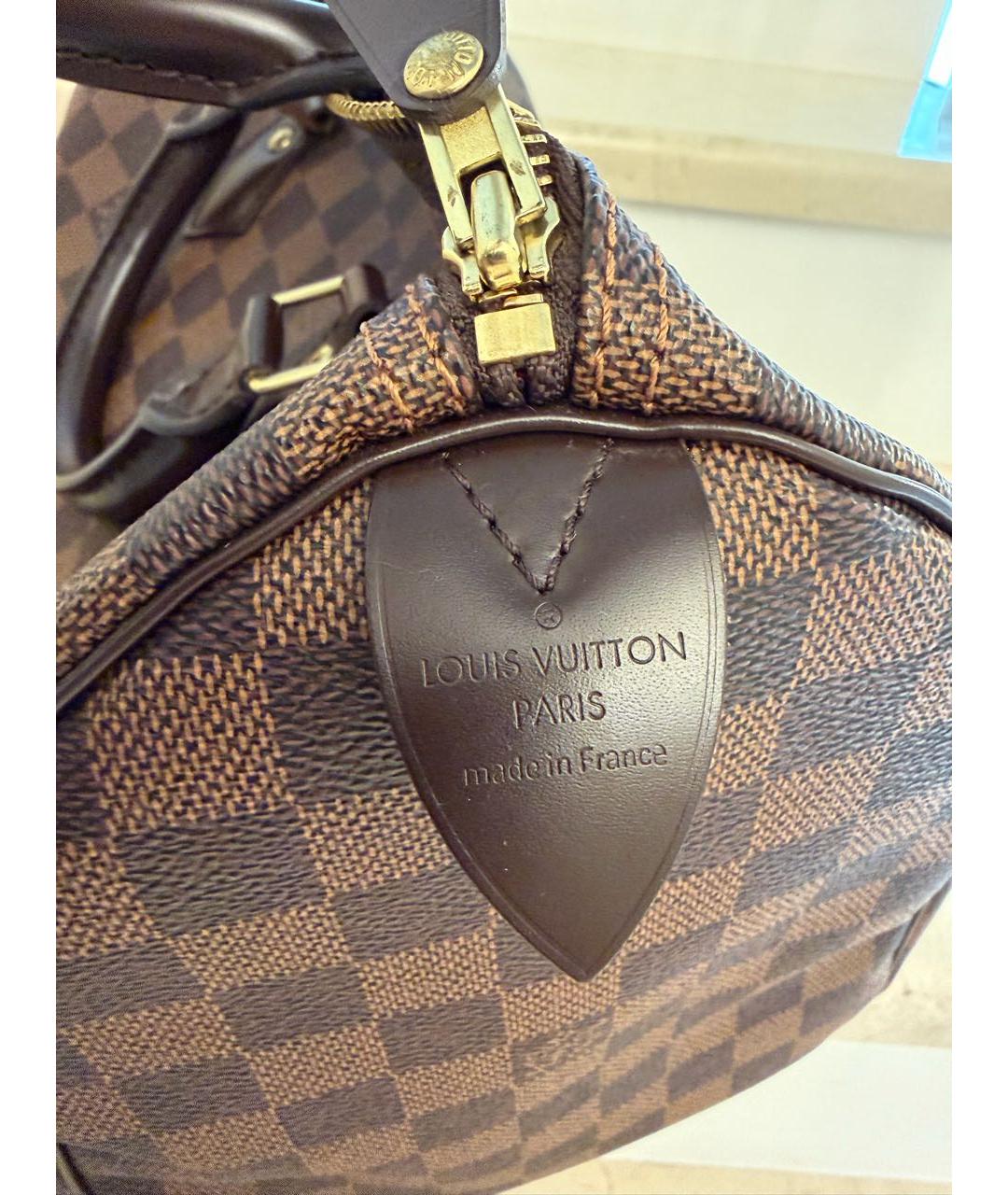 LOUIS VUITTON Коричневая сумка тоут, фото 6