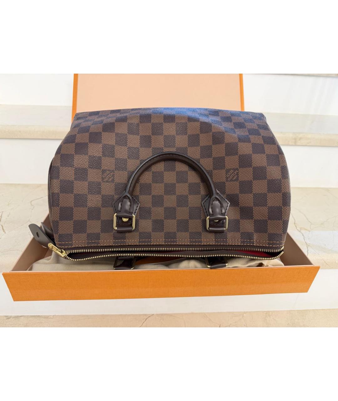 LOUIS VUITTON Коричневая сумка тоут, фото 3