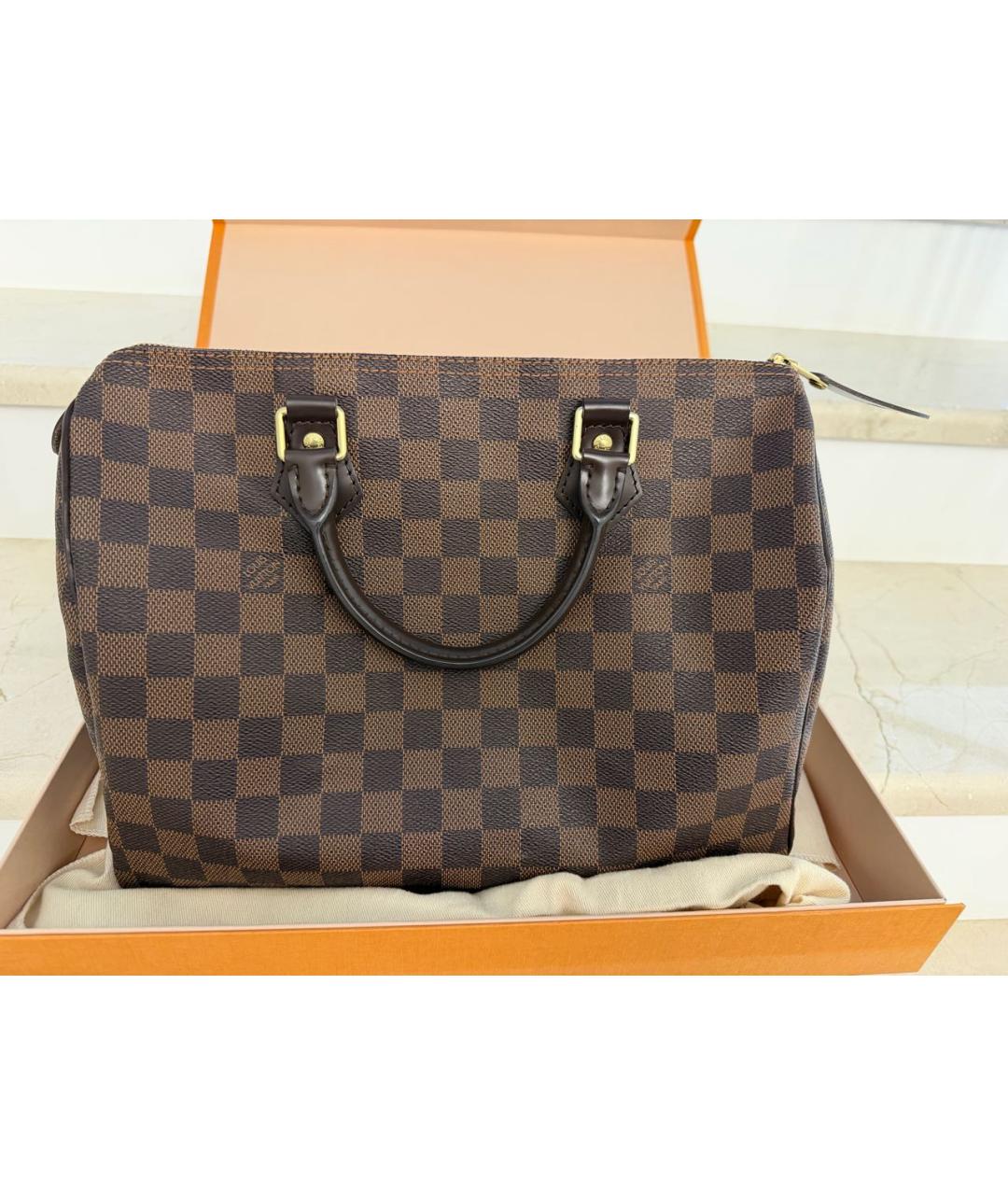 LOUIS VUITTON Коричневая сумка тоут, фото 9