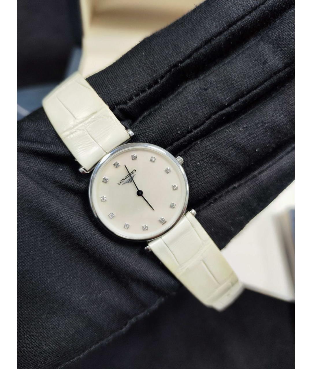 LONGINES Белые часы, фото 6
