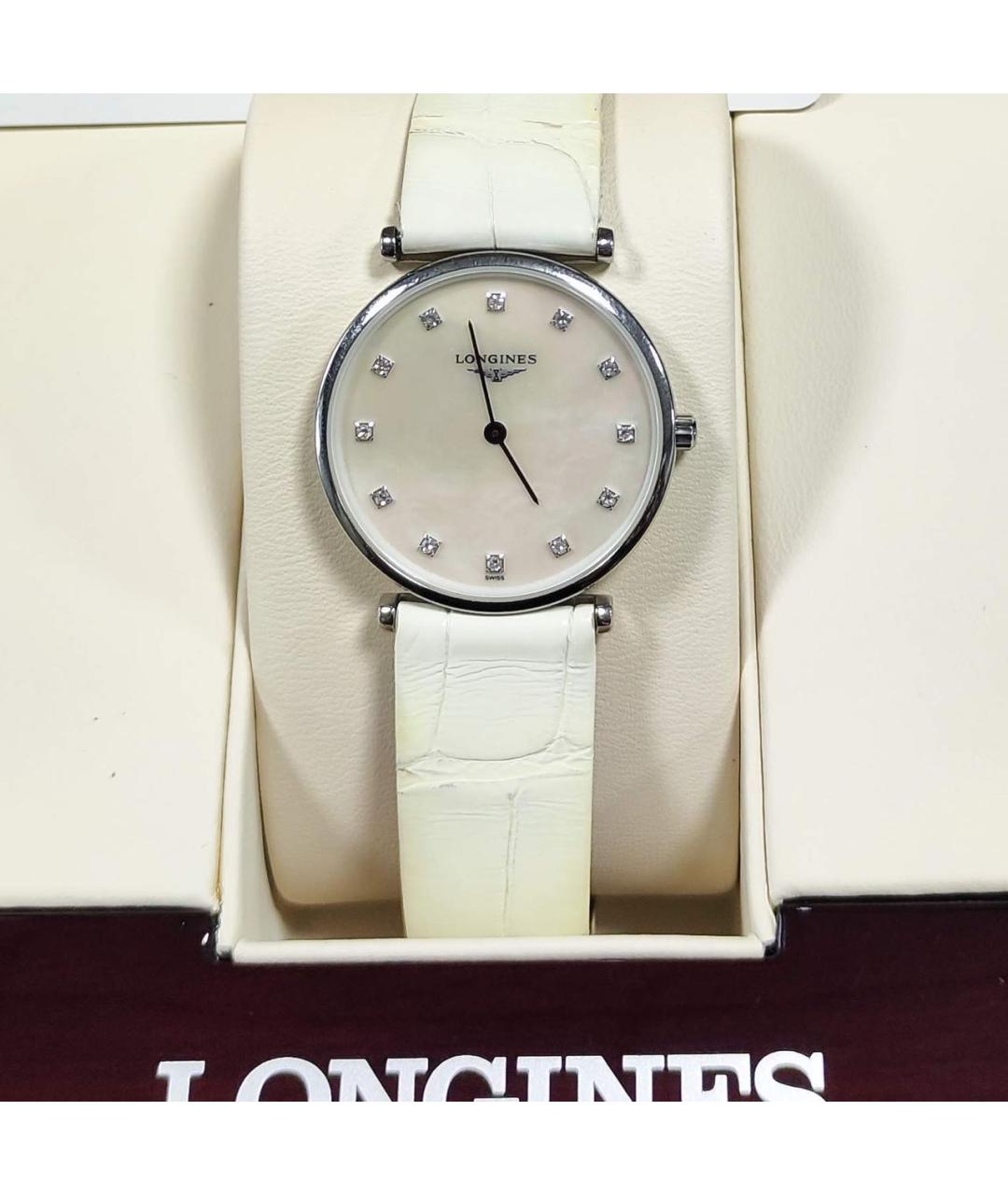 LONGINES Белые часы, фото 2