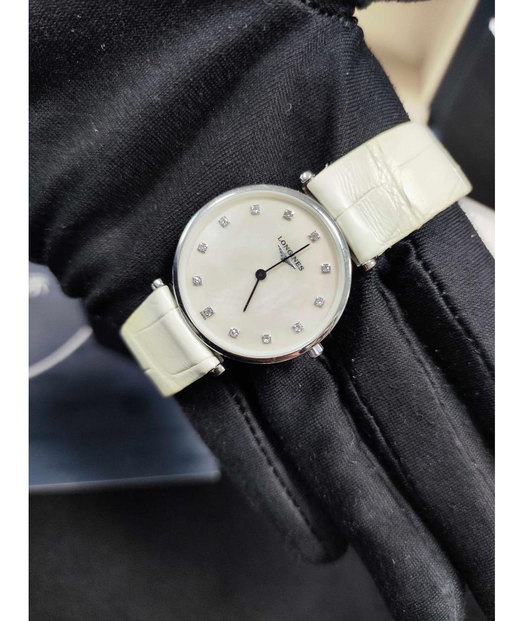 LONGINES Белые часы, фото 3