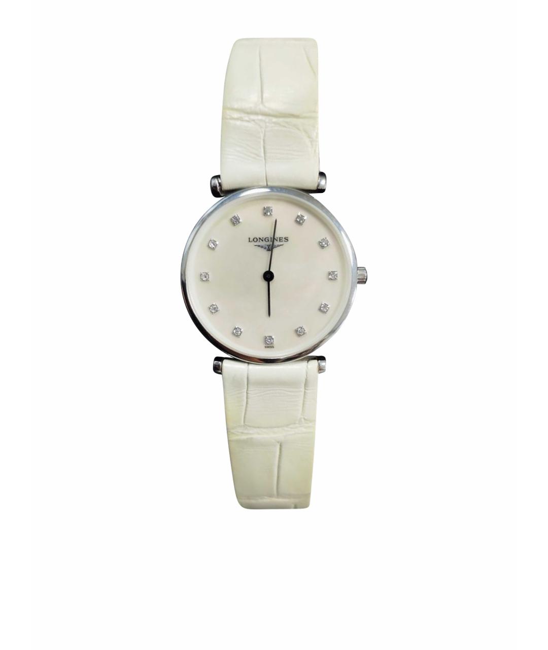 LONGINES Белые часы, фото 7