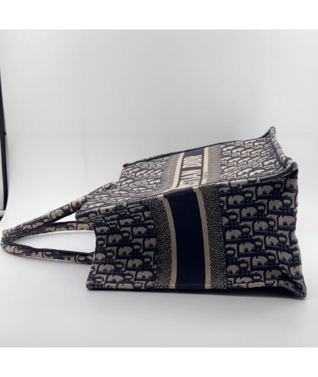CHRISTIAN DIOR Темно-синяя сумка тоут, фото 5