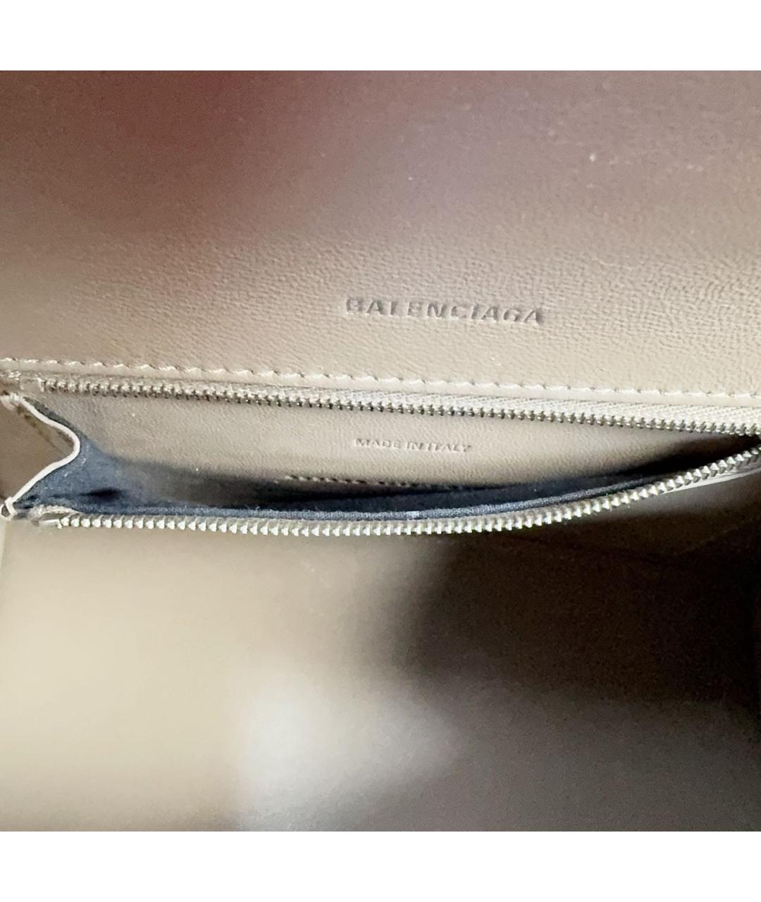 BALENCIAGA Коричневая кожаная сумка через плечо, фото 6