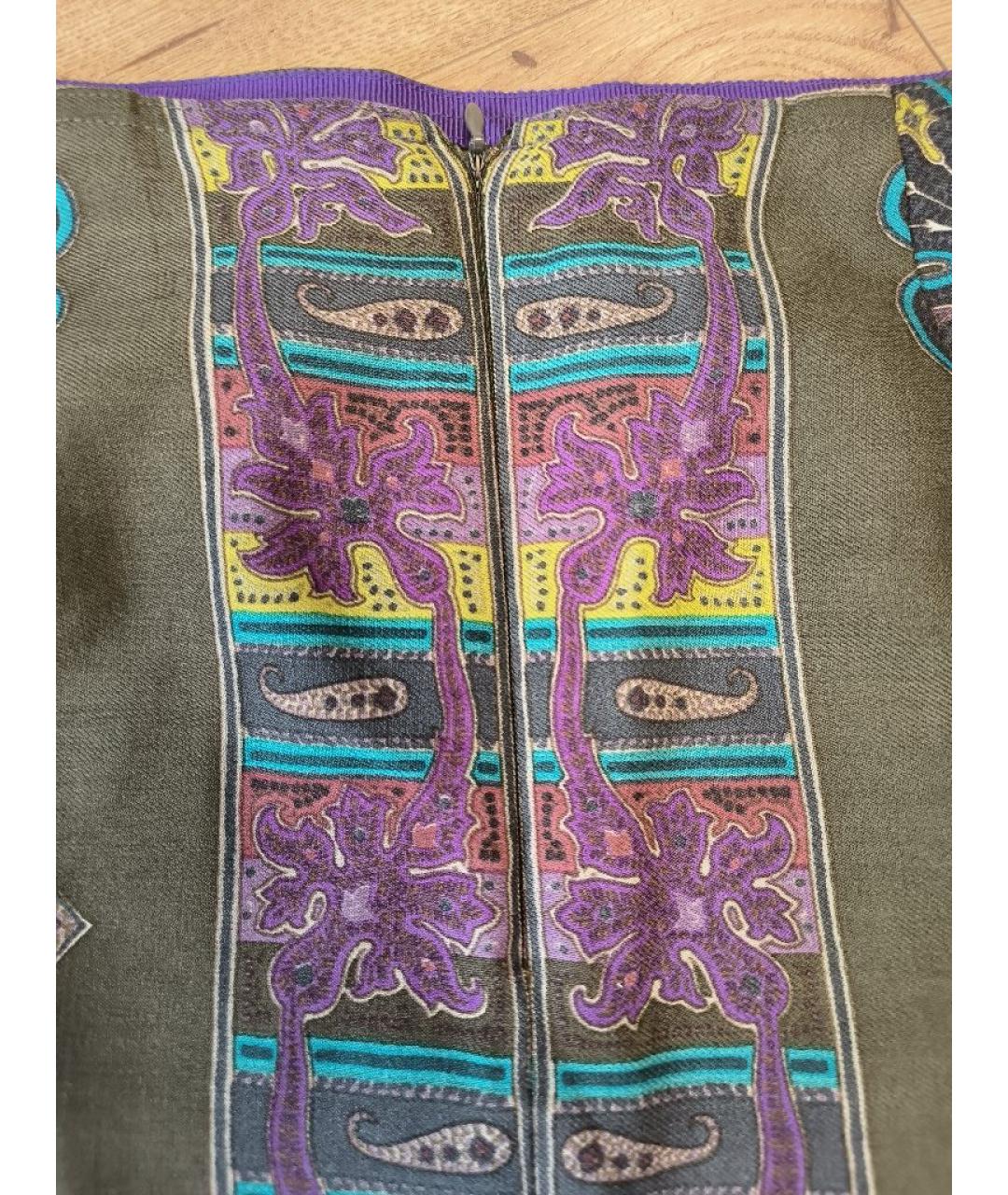 ETRO Мульти вискозная юбка миди, фото 4
