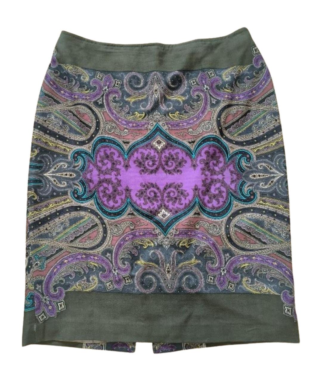 ETRO Мульти вискозная юбка миди, фото 1