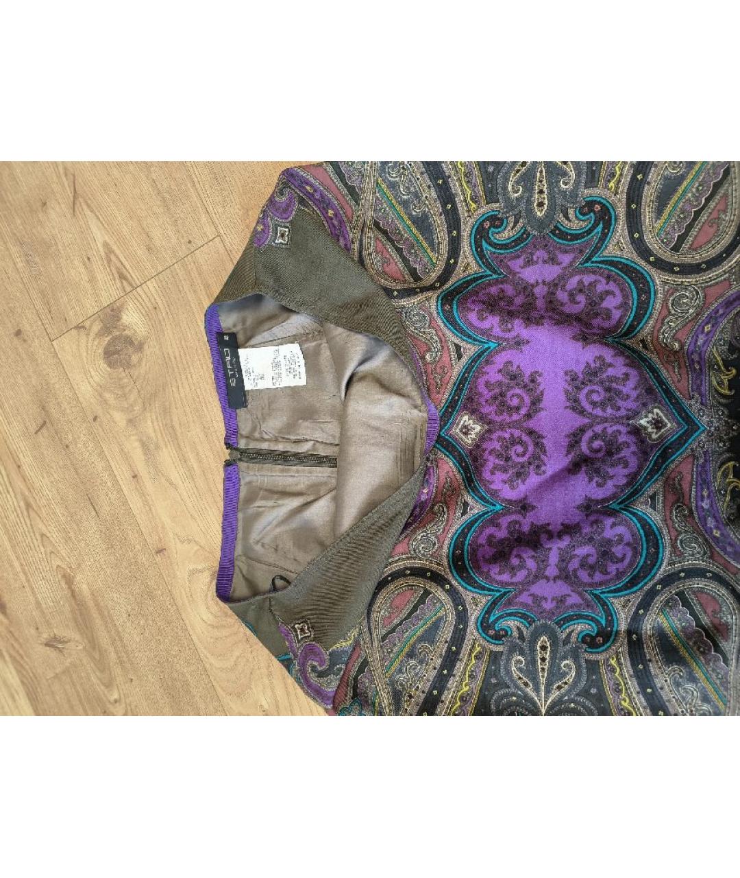 ETRO Мульти вискозная юбка миди, фото 3