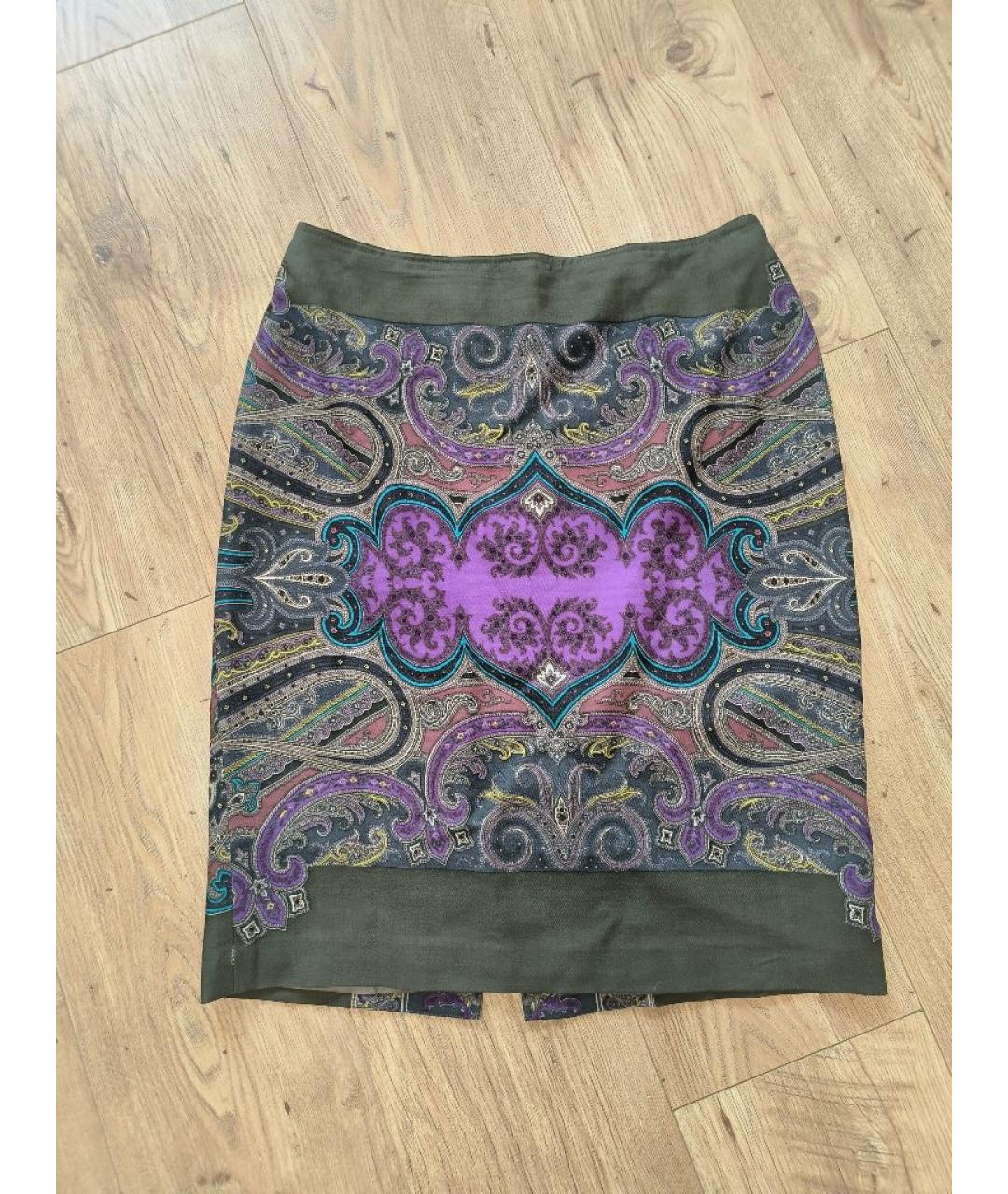 ETRO Мульти вискозная юбка миди, фото 5