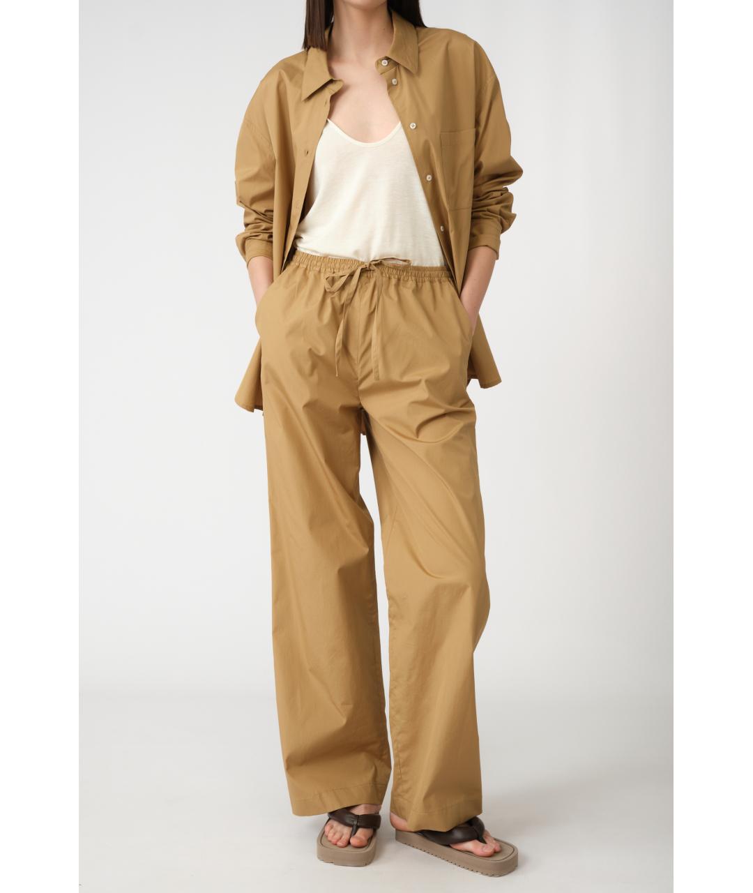 LOULOU STUDIO Коричневая хлопковая рубашка, фото 9