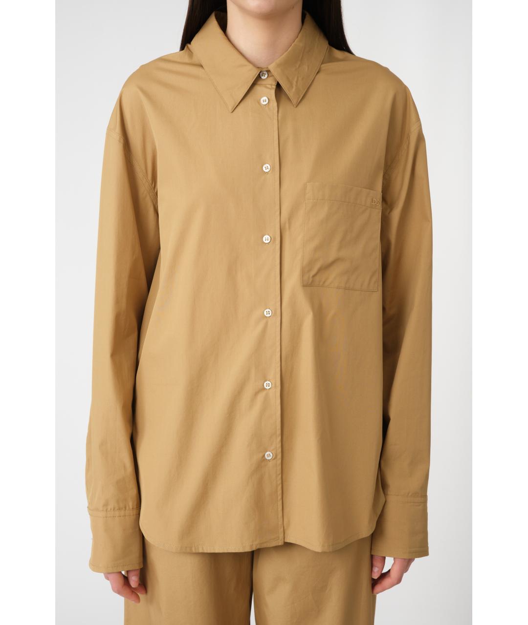 LOULOU STUDIO Коричневая хлопковая рубашка, фото 3