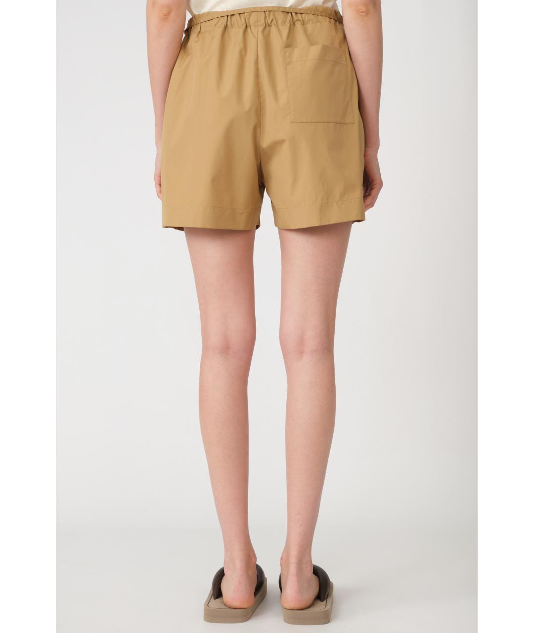 LOULOU STUDIO Бежевые хлопковые шорты, фото 6