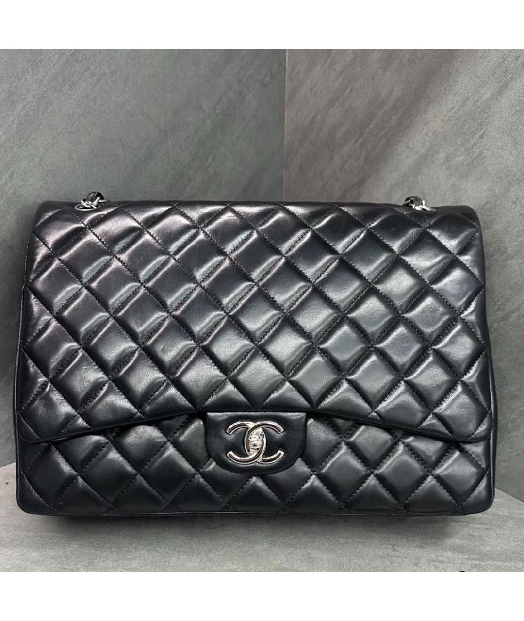 CHANEL Черная кожаная сумка через плечо, фото 7