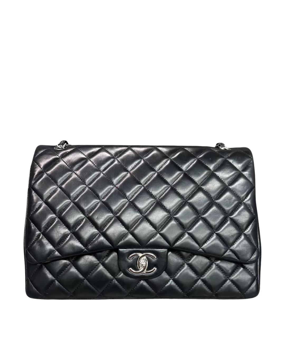 CHANEL Черная кожаная сумка через плечо, фото 1