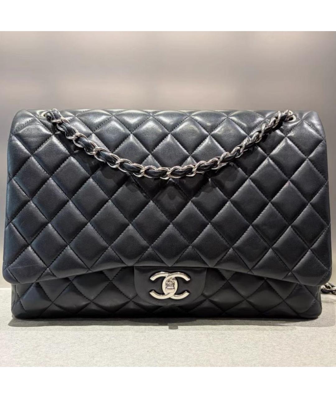 CHANEL Черная кожаная сумка через плечо, фото 2