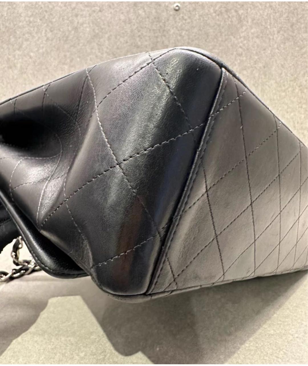 CHANEL Черная кожаная сумка через плечо, фото 4