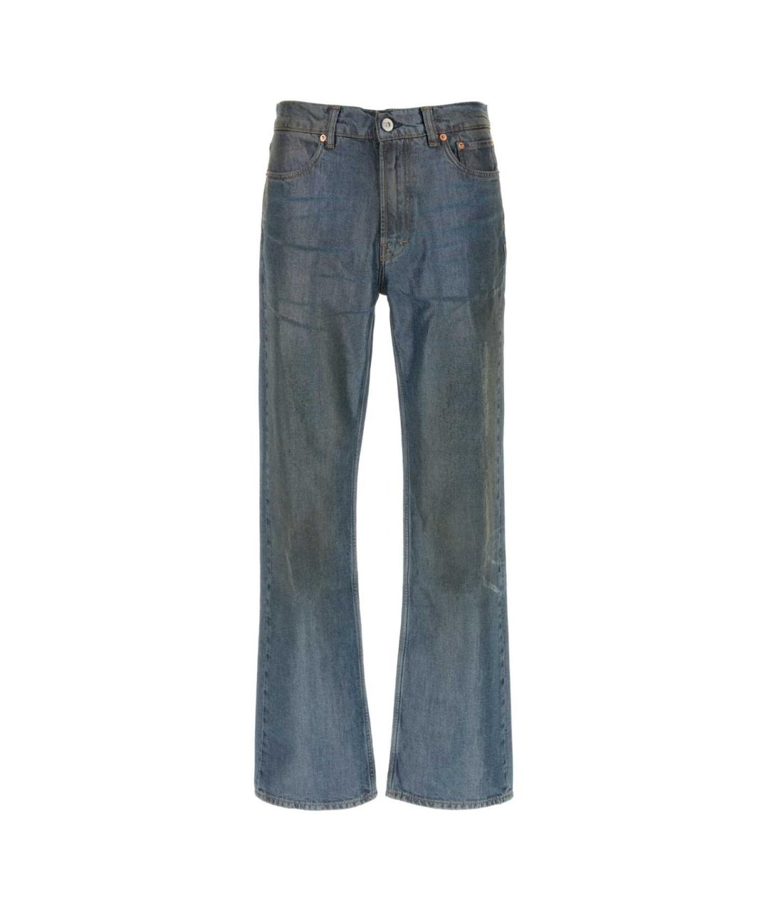 OUR LEGACY Синие хлопковые прямые джинсы, фото 1