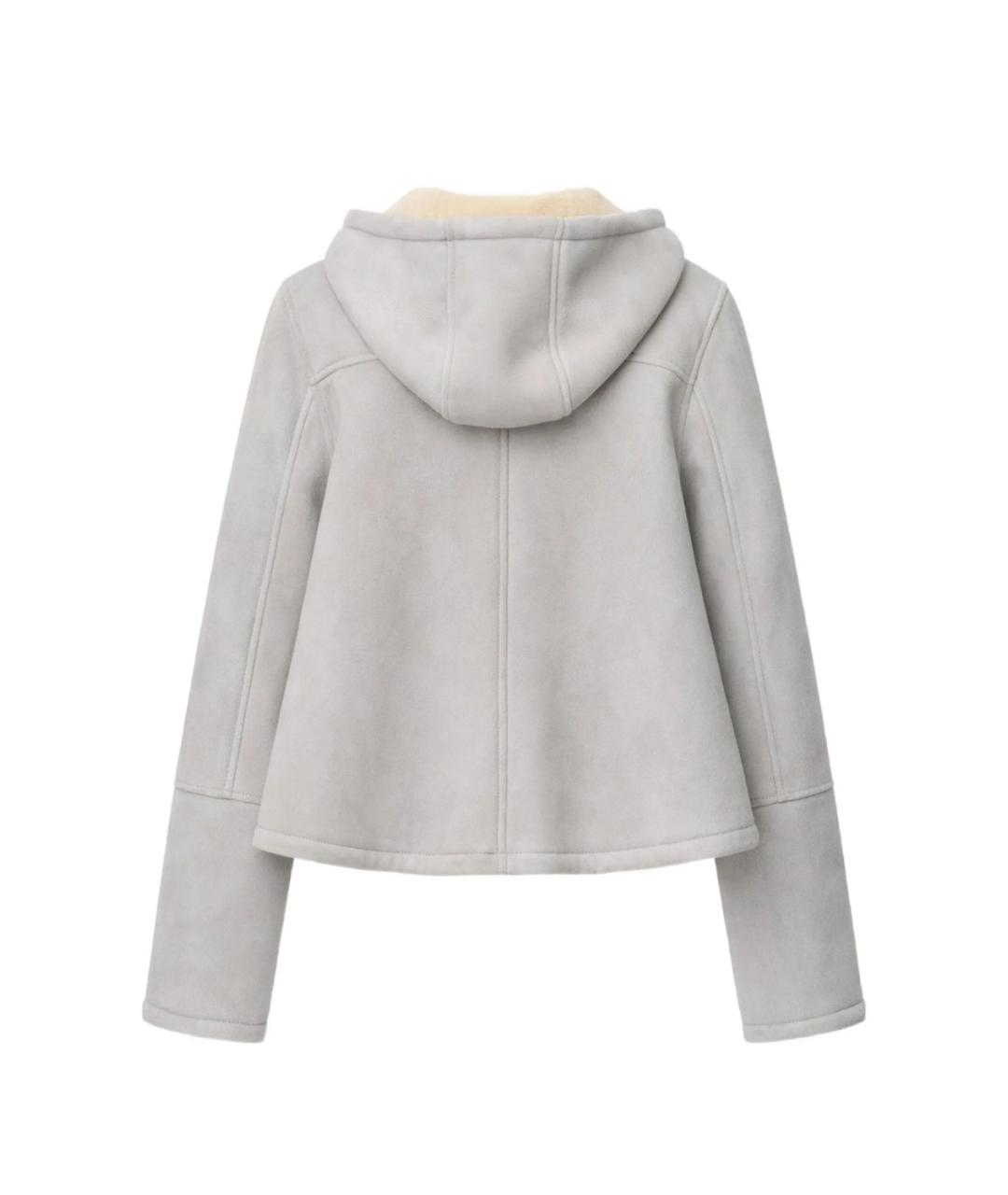 LOEWE Серая кожаная куртка, фото 2