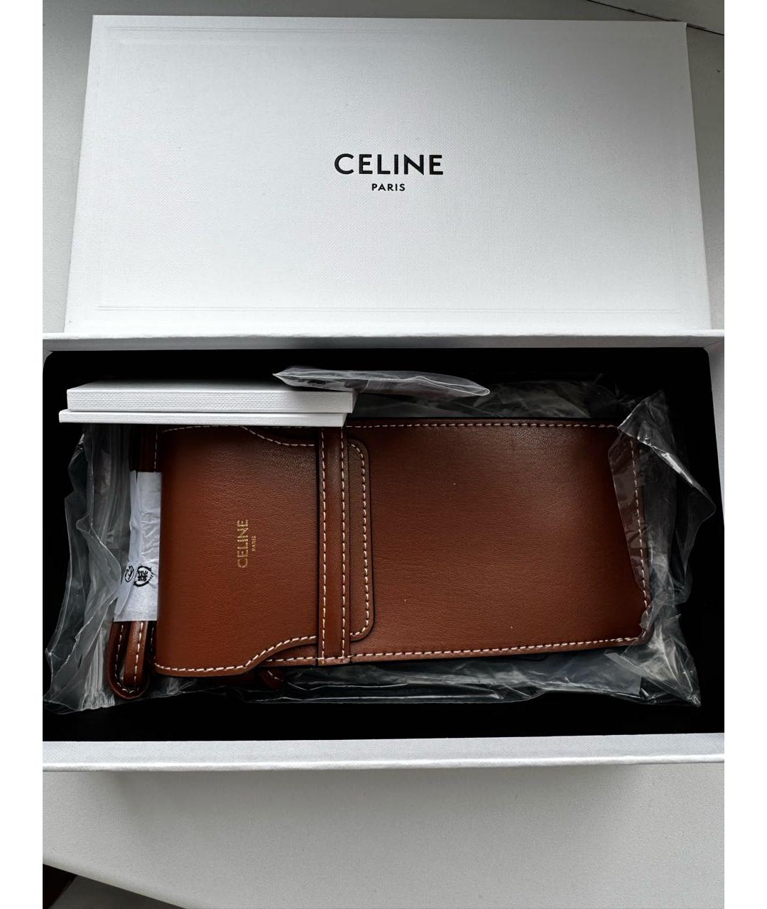 CELINE Золотые металлические солнцезащитные очки, фото 4