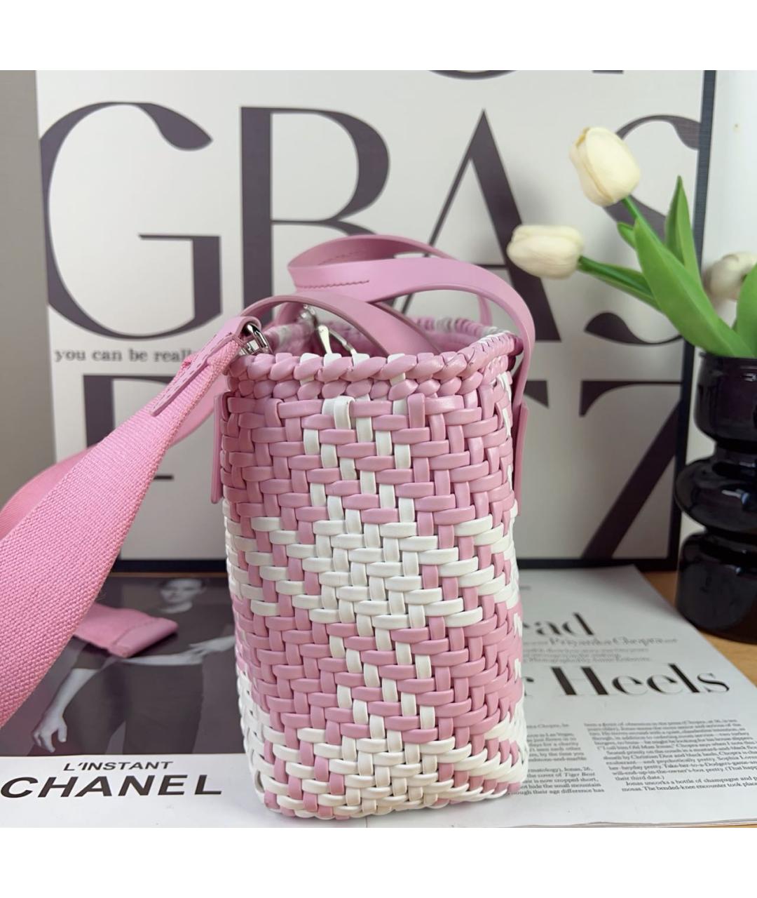 MIU MIU Розовая сумка тоут, фото 5