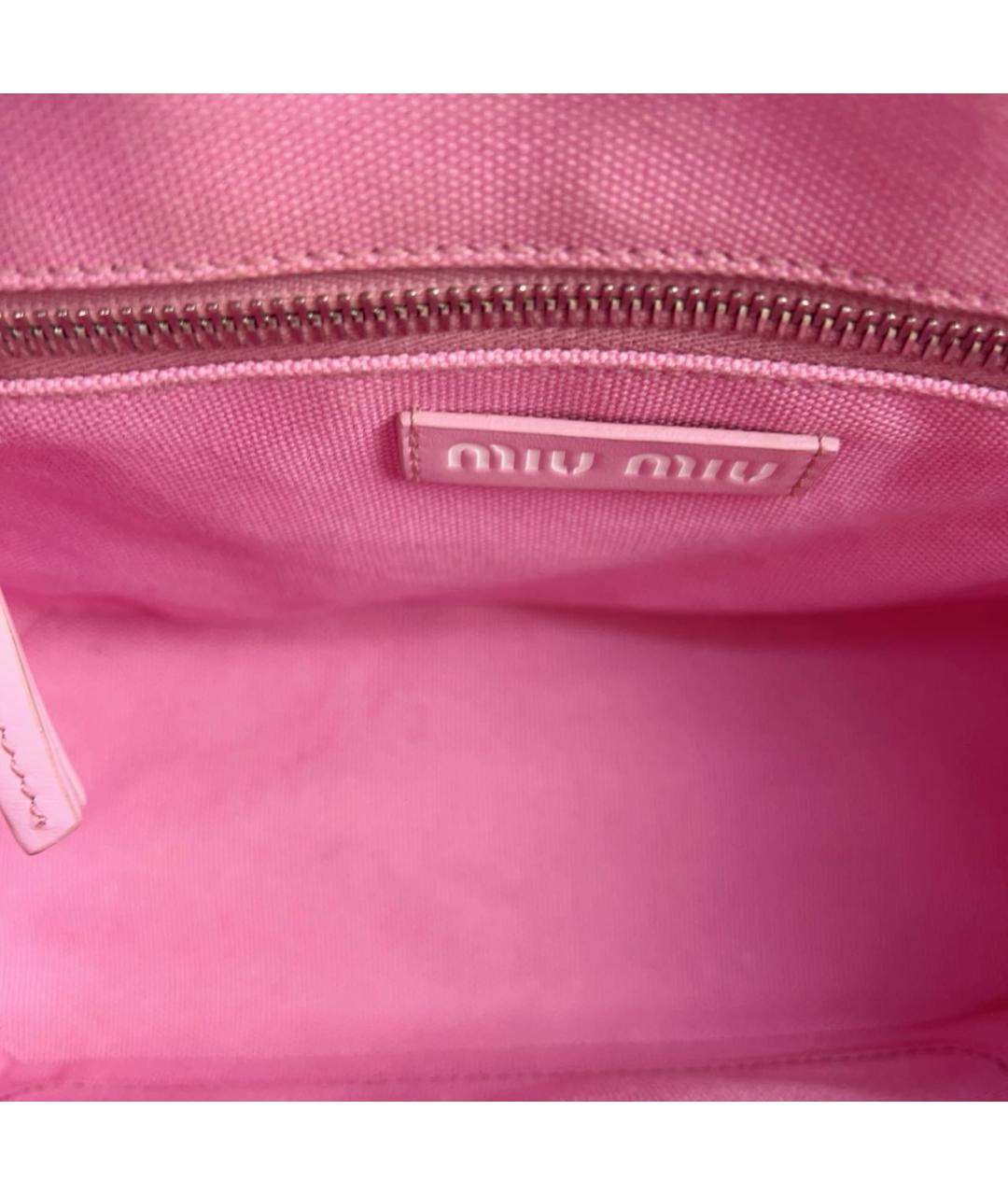 MIU MIU Розовая сумка тоут, фото 7