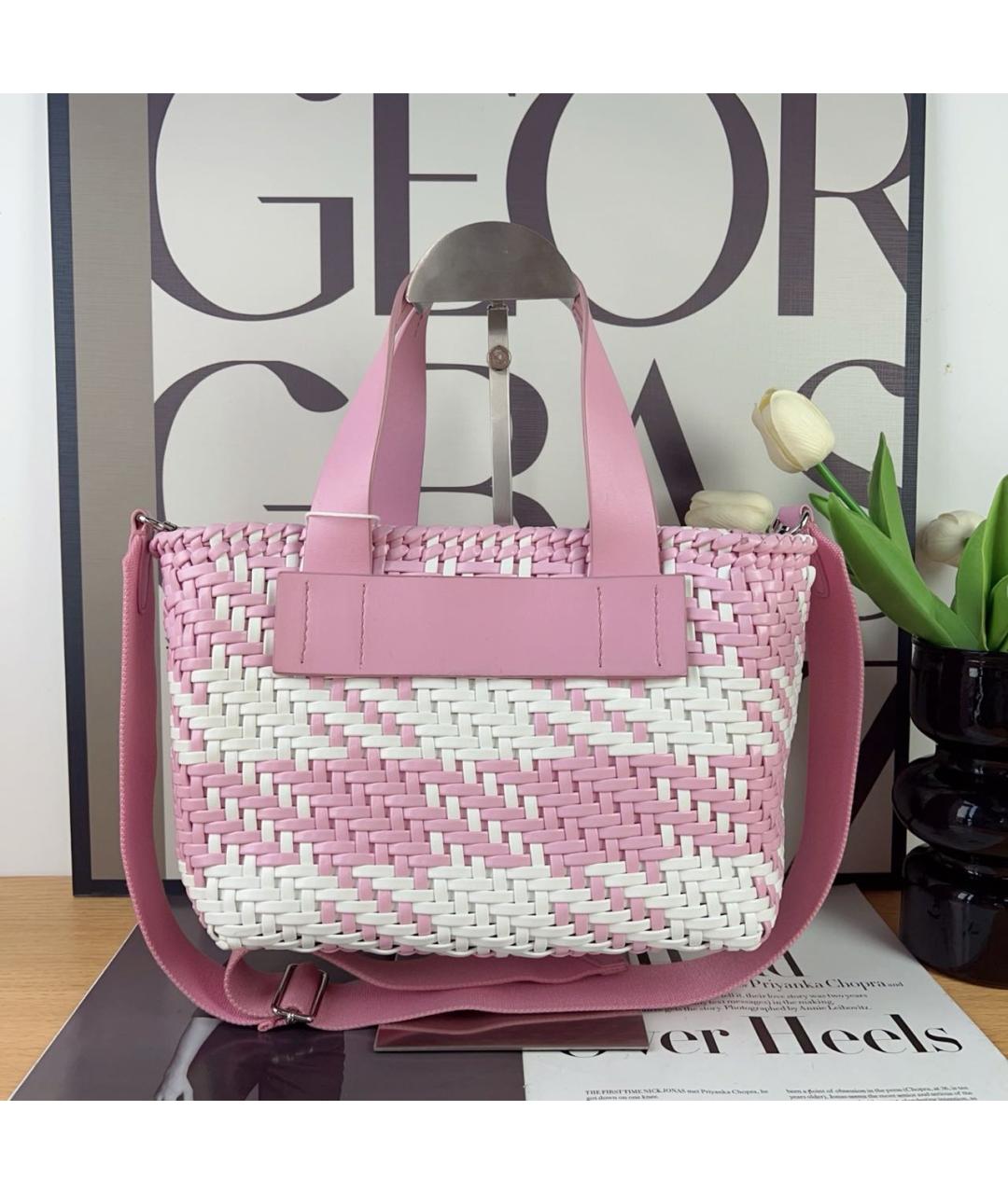 MIU MIU Розовая сумка тоут, фото 3