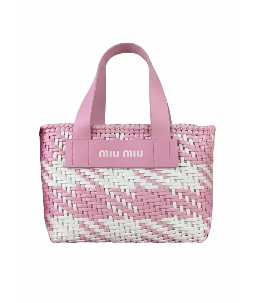 MIU MIU Розовая сумка тоут, фото 1